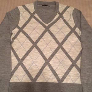 Men’s Express Design Studio Merino Wool V-Neck Sweater